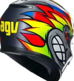 AGV Integraalhelmen|Helmen Met Zonnevizier-K3 2023 Birdy 2.0 Grey/Yeow/Red
