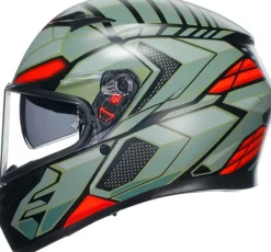 AGV Integraalhelmen|Helmen Met Zonnevizier-K3 2023 Decept att Back/Green/Red