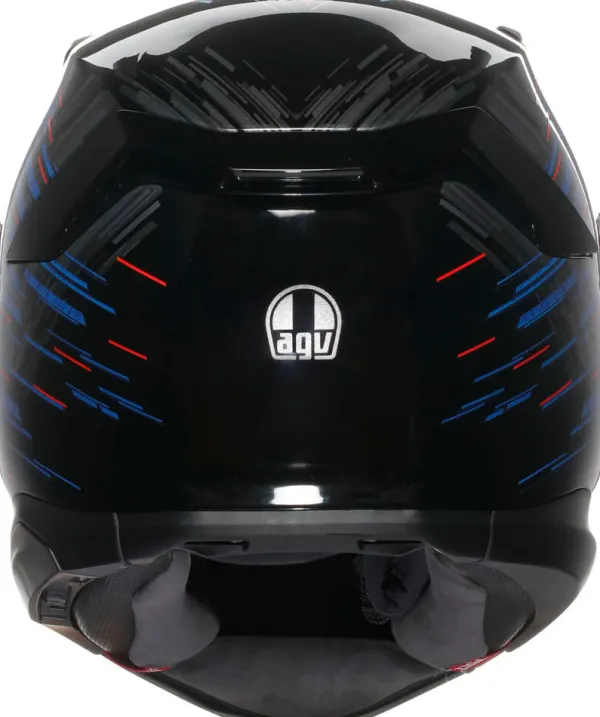 AGV Integraalhelmen|Helmen Met Zonnevizier-K7 Geniy att Back/Bue/Grey