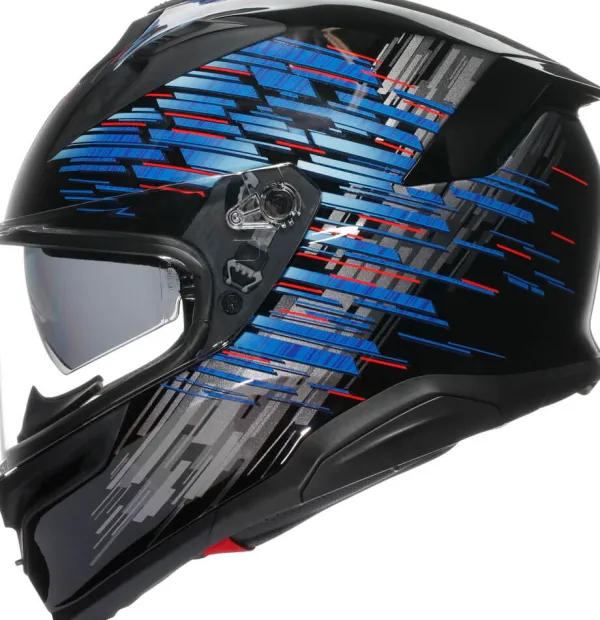 AGV Integraalhelmen|Helmen Met Zonnevizier-K7 Geniy att Back/Bue/Grey