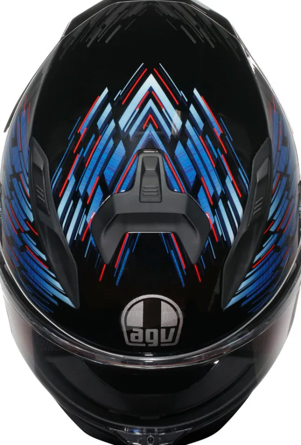AGV Integraalhelmen|Helmen Met Zonnevizier-K7 Geniy att Back/Bue/Grey