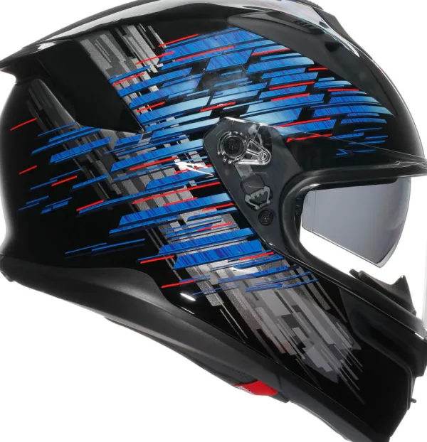 AGV Integraalhelmen|Helmen Met Zonnevizier-K7 Geniy att Back/Bue/Grey
