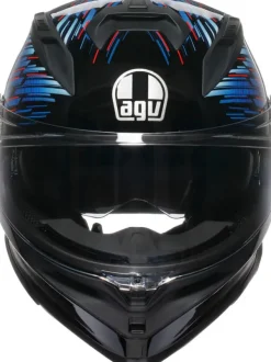 AGV Integraalhelmen|Helmen Met Zonnevizier-K7 Geniy att Back/Bue/Grey