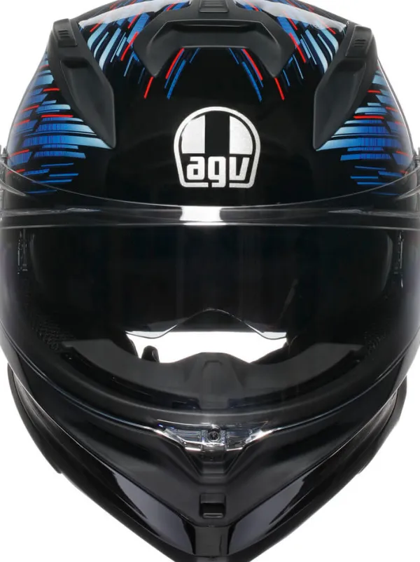 AGV Integraalhelmen|Helmen Met Zonnevizier-K7 Geniy att Back/Bue/Grey