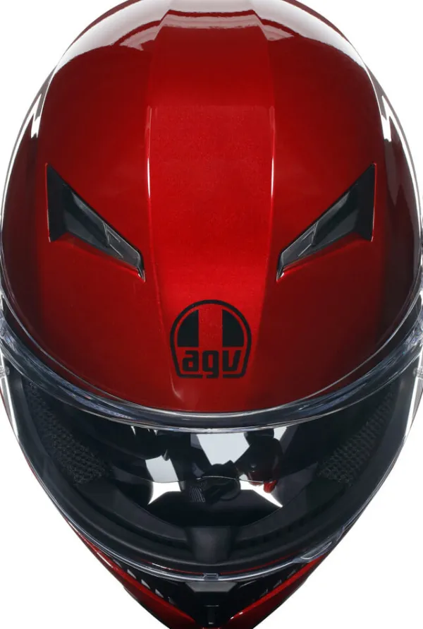 AGV Integraalhelmen|Helmen Met Zonnevizier-K3 2023 ono Copetizione Red