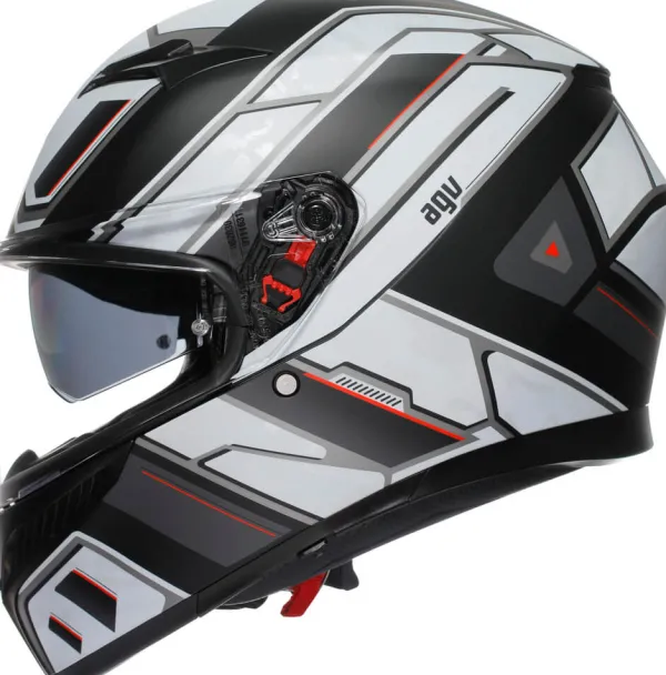AGV Integraalhelmen|Helmen Met Zonnevizier-K3 2023 Rivia att Back/White