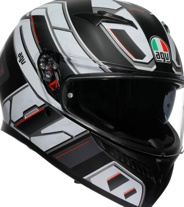 AGV Integraalhelmen|Helmen Met Zonnevizier-K3 2023 Rivia att Back/White