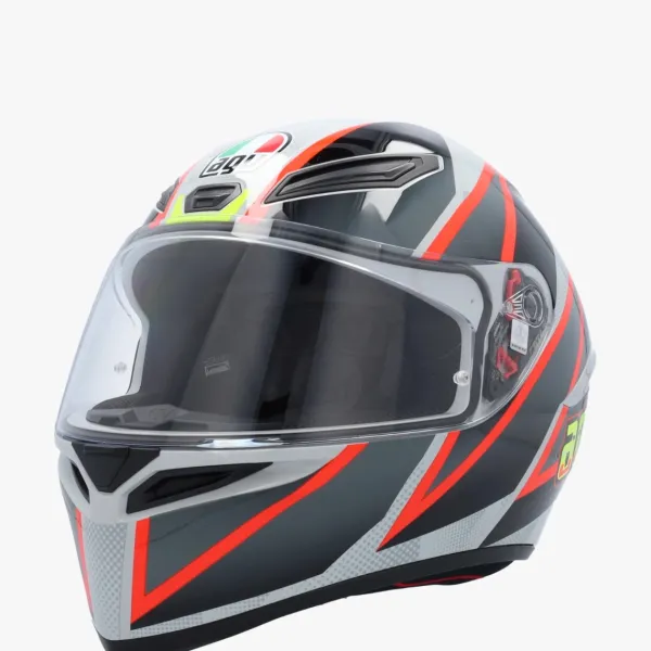 AGV Integraalhelmen|Race Helmen-K1 Bipper Grey/Red
