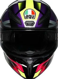 AGV Integraalhelmen|Race Helmen-K1 Fatap Back/Purpe/Pink