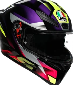 AGV Integraalhelmen|Race Helmen-K1 Fatap Back/Purpe/Pink