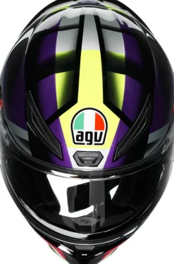 AGV Integraalhelmen|Race Helmen-K1 Fatap Back/Purpe/Pink