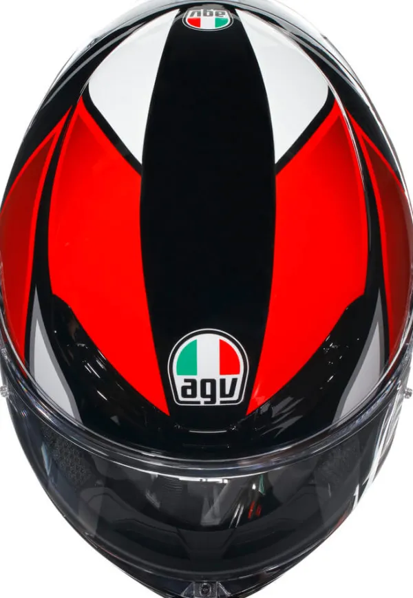 AGV Integraalhelmen-K6 Hyphen Back/Red/White