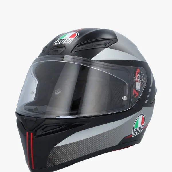 AGV Integraalhelmen|Race Helmen-K1 ap att Back/Grey/Red 034
