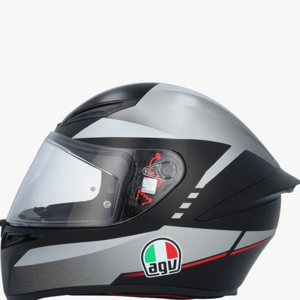 AGV Integraalhelmen|Race Helmen-K1 ap att Back/Grey/Red 034