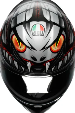 AGV Integraalhelmen|Race Helmen-K1 yzard att Back/Grey/Red