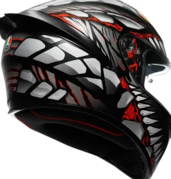 AGV Integraalhelmen|Race Helmen-K1 yzard att Back/Grey/Red