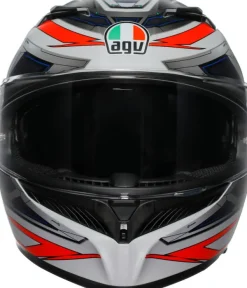 AGV Integraalhelmen|Helmen Met Zonnevizier-K3 2023 pace att White/Red Fuo
