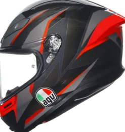 AGV Integraalhelmen-K6 ahcut Back/Grey/Red