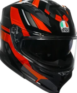 AGV Integraalhelmen|Helmen Met Zonnevizier-K7 Taurax Back/Red