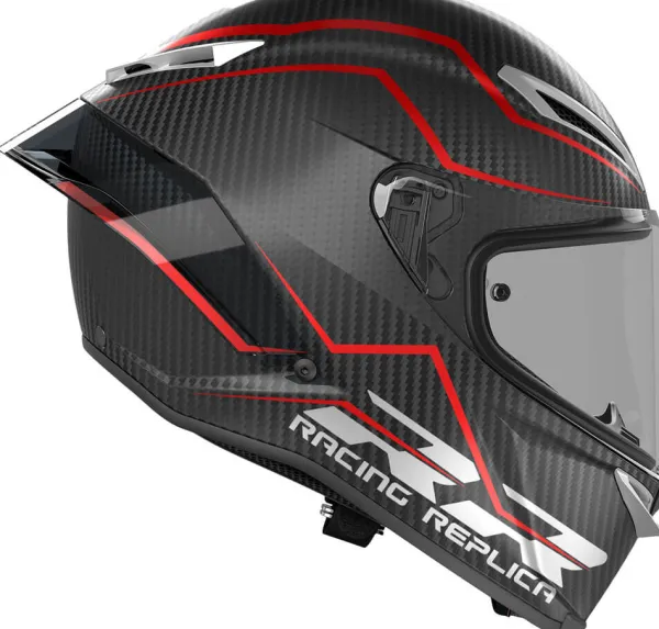 AGV Integraalhelmen|Carbon Helmen-Pita GP RR Perforante Carbon/Red 017
