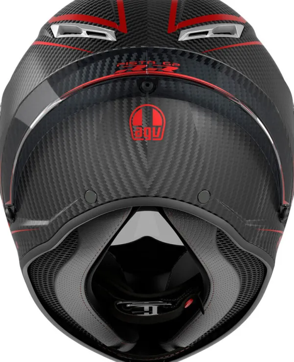 AGV Integraalhelmen|Carbon Helmen-Pita GP RR Perforante Carbon/Red 017