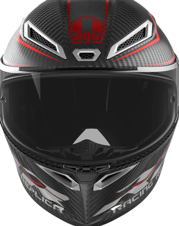 AGV Integraalhelmen|Carbon Helmen-Pita GP RR Perforante Carbon/Red 017