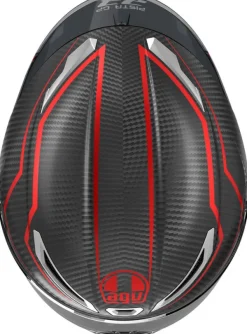 AGV Integraalhelmen|Carbon Helmen-Pita GP RR Perforante Carbon/Red 017