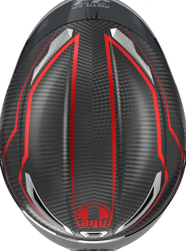 AGV Integraalhelmen|Carbon Helmen-Pita GP RR Perforante Carbon/Red 017