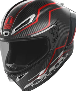 AGV Integraalhelmen|Carbon Helmen-Pita GP RR Perforante Carbon/Red 017