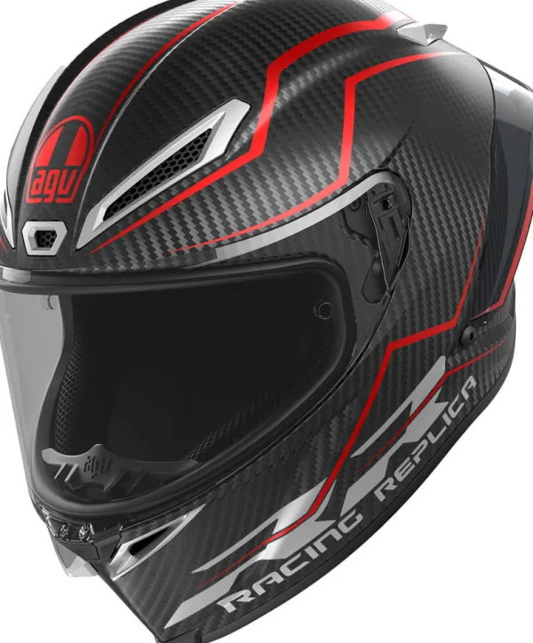 AGV Integraalhelmen|Carbon Helmen-Pita GP RR Perforante Carbon/Red 017