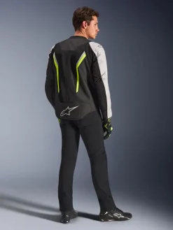 Alpinestars Motorjassen-At V3 Air otorja Back/iver/Yeow Fuo