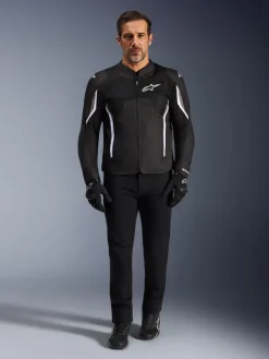 Alpinestars Motorjassen-At V3 Air otorja Back/Dark Gray/White