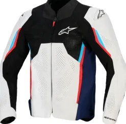 Alpinestars Motorjassen-At V3 Air otorja iver/Deep Bue/Bright Red