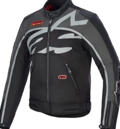 Alpinestars Motorjassen-Axton otorja Back/Anthracite/Red/Tangerine