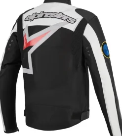 Alpinestars Motorjassen-Axton otorja Back/Off White/Bright Red