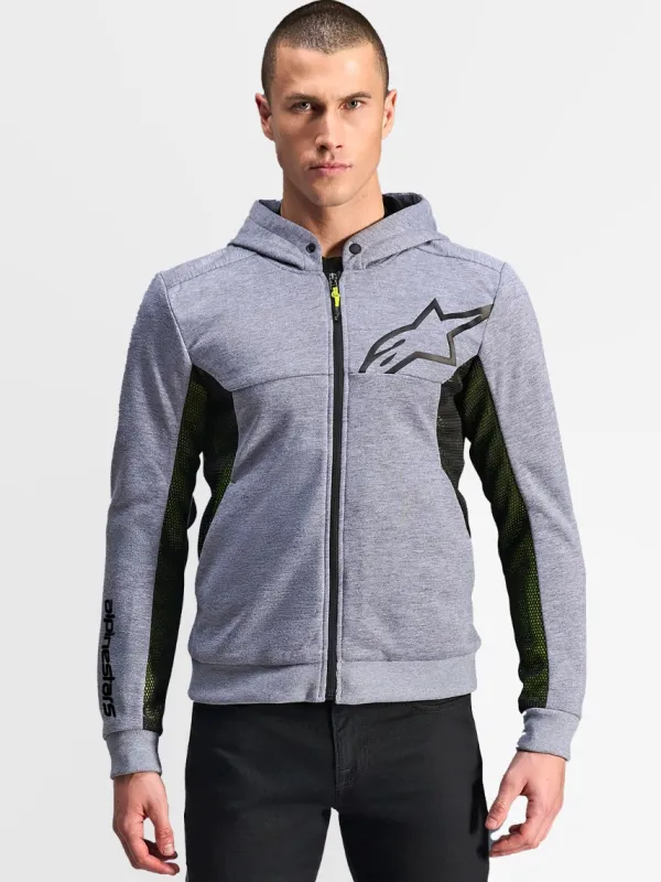 Alpinestars Motorhoodies|Motorjassen-Chroe Air port otorhoodie Gray Heather Back 9196