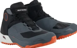 Heren Alpinestars Heren Motorschoenen-Cr-X Drystar Riding Shoes Black Dark Gray Rust 15