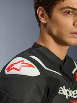 Alpinestars Motorjassen-Gp Force V2 Leather Airflow Motorjas Black White 12