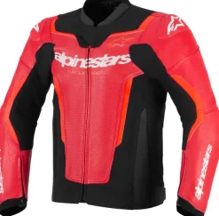 Alpinestars Motorjassen-Gp Force V2 Leather Airflow Motorjas Red Red Fluo 3155