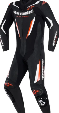 Alpinestars Motorpakken-Gp Force V2 Leather Suit 1 Pc Black/White/Red Fluo
