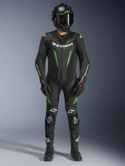 Alpinestars Motorpakken-Gp Force V2 Leather Suit 1 Pc Black/Green