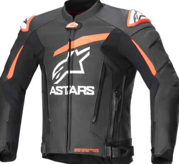 Alpinestars Motorpakken-Gp Plus V4 Leather Jacket Black Red Fluo White 1321