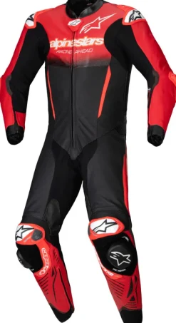 Alpinestars Motorpakken-Gp-R7 1Pc Leather Suit Black Mid Red 1405