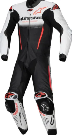 Alpinestars Motorpakken-Gp-R7 1Pc Leather Suit White Black Red Fluo 233