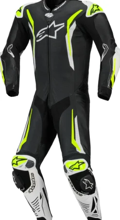 Alpinestars Motorpakken-Gp Tech V5 1 Pc Lth Suit Racepak Black/White/Yellow Fluo