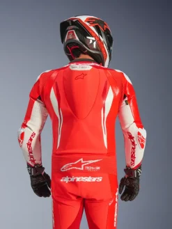 Alpinestars Motorpakken-Gp Tech V5 1 Pc Lth Suit Racepak Red Fluo/Bright Red/White