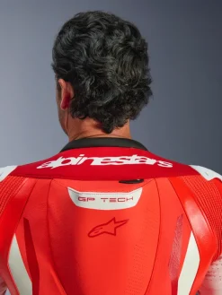 Alpinestars Motorpakken-Gp Tech V5 1 Pc Lth Suit Racepak Red Fluo/Bright Red/White