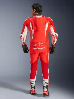 Alpinestars Motorpakken-Gp Tech V5 1 Pc Lth Suit Racepak Red Fluo/Bright Red/White