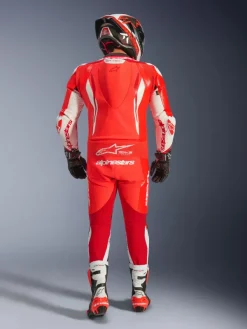 Alpinestars Motorpakken-Gp Tech V5 1 Pc Lth Suit Racepak Red Fluo/Bright Red/White