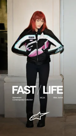 Alpinestars Motorjassen-Ide otorja Back Off White Purpe 1612